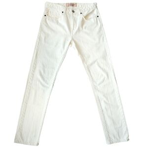 Levi's Made & Crafted Tack Slim Selvedge Jeans in White Size 30